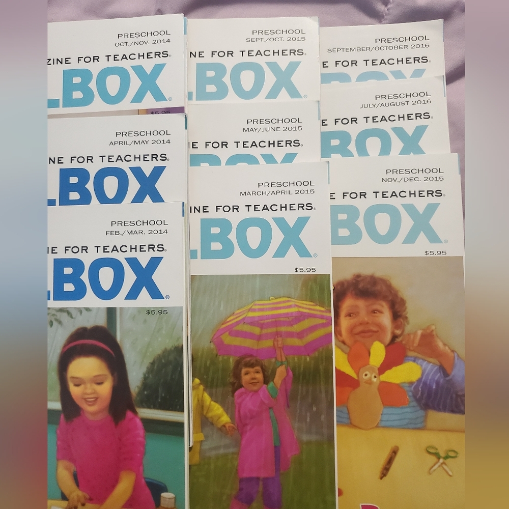 9 Preschool 9 The Mailbox idea magazines for Teachers 2014 2015 2016